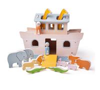 Bigjigs Toys, FSC® Certified Wooden Noahs Ark, Wooden Toys, Ba (Importación USA)