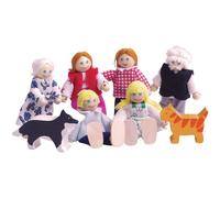 Bigjigs Toys Heritage Playset Wooden Dolls House People - 8 Wo (Importación USA)