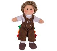 Bigjigs Toys Jack Doll 28cm - Ragdoll Knoopknuffel (Importación USA)
