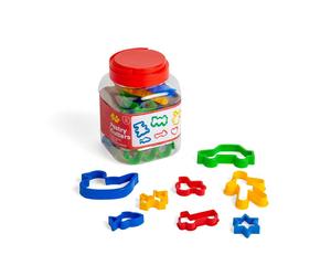 Bigjigs Toys Jar of 24 Pastry Cutters - Children's Baking Cook (Importación USA)
