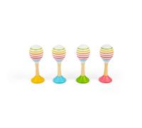 Bigjigs Toys Maracas de madera para niños - Instrumentos musicales infantiles