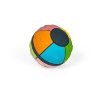 Bigjigs Toys Pelota sensorial suave | Juguete de silicona para bebé de fácil agarre | Montessori Bolas hinchables para niños pequeños con patrones y paneles de color | Herramienta de juego táctil y
