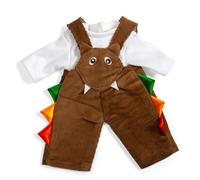 Bigjigs Toys Peto marrón (pequeño) | Traje de muñeca suave con cara de monstruo | Ropa divertida para muñecas | Ropa y accesorios para muñecas | Regalos para niñas y niños | Adecuado para niños a