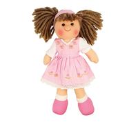 Bigjigs Toys Rose 28cm (11") - Ragdoll Knoopknuffel (Importación USA)