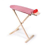 Bigjigs Toys Tabla y Plancha | Accesorio de lavandería de juego de simulación, juego de planchado de madera para niños, juguete educativo de juego de rol