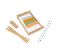 Bigjigs Toys Telar de madera - Kit de iniciación para niños, juego de manualidades para niños, regalos ecológicos para niñas y niños, a partir de 6 años