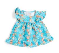 Bigjigs Toys Vestido azul con conchas - Pequeño | Ropa y accesorios para muñecas | Ropa para muñecas suaves para niños | Vestidos de conchas marinas para muñecas de trapo | Traje de verano para un