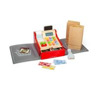 Bigjigs Toys Winkel tot Houten kassa voor kinderen Pretend Play Tills met sc