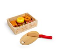 Bigjigs Toys Wooden Bread and Pastries Play Food Crate - Quali (Importación USA)