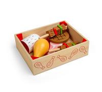 Bigjigs Toys Wooden Butchers Crate - Play Food and Role Play T (Importación USA)