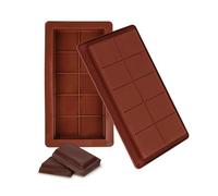 BigKego 2 Piezas Molde de Silicona para Dubai Chocolate Molde Tableta Chocolate Moldes de Chocolato Profundo para Chocolate Dulces Gofres