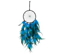 BigKego Atrapasueños hecho a mano con plumas y perlas, atrapasueños vintage decoración bohemia para colgar en la pared, arte del hogar, adornos, artesanía