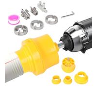 BigKing 14 terrajas para rosca, roscadora manual para tubos hidráulicos para taladros eléctricos, kit de roscas macho y hembra, machos para roscar, herramienta para roscar tubos de PVC