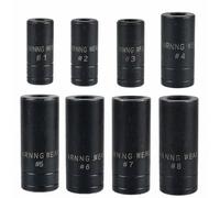 BigKing 8 llaves para grifo, adaptador para toma de grifo 8 en 1, compatibles con todos los grifos M.C.T.I., adaptadores para tomas cuadradas de 1/4" y 3/8", 1#, 2#, 3#, 4#, 5#, 6#, 7#, 8#