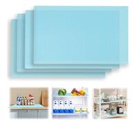 BigKing Alfombrilla para nevera de silicona, 29,4 x 45,3 cm, antideslizante, sin BPA, translúcida, se puede cortar, para proteger armarios de cocina, frigorífico, estantes