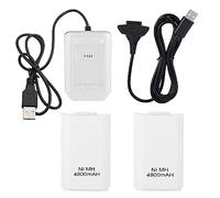 BigKing Batería recargable para Xbox 360, 4800 mAh, con cable de carga y estación de carga, batería de alta capacidad para mando Xbox 360, tiempo de reproducción prolongado y carga rápida