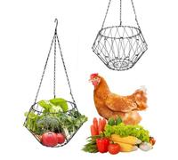 BigKing - Comedero de gallinas con cadena de suspensión, antidesperdicio, bolsa neta de frutas y verduras, apto para frutas y verduras de todos los tamaños