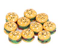 BigKing Comida en Miniatura, Modelo de Hamburguesa para Jugar, Juguetes de Hamburguesa para niños, Accesorios para casa de muñecas 1/12 para niños de 3 años