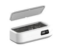 BigKing Lavadora ultrasónica portátil, 640 ml, limpiador ultrasónico con tapa, limpiador ultrasónico de 40 W 48 kHz, limpieza a 360°, temporizador de cuatro velocidades para joyas, gafas, ABS + acero