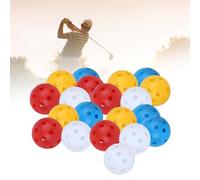 BigKing Pelota de Golf Hueca, 20 Piezas de plástico de Color Mixto, Flujo de Aire, Pelota de Golf de Entrenamiento Hueca, Deportes de Interior, práctica, Accesorios de Golf