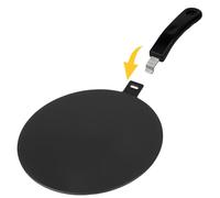 BigKing Placa de conducción del calor para cocinas de inducción con mango extraíble aislante, 24 cm, adaptador de inducción de material SS430 + Alu1050 + SS430, pintura en aerosol negra