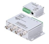 BigKing Video Balun, 4CH AHD/CVI/TVI/CVBS Transceptor de par trenzado de video pasivo 720P 1080P HD BNC RJ45 Convertidor UTP a señal balanceada Balun