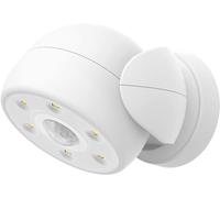 BIGLIGHT Foco con sensor de movimiento que funciona con pilas, luz LED inalámbrica para interiores y exteriores, iluminación de seguridad impermeable superbrillante, luz de movimiento para pared,