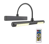 BIGLIGHT- Luz de Pintar Remota,Aplique Pared Baño, Cabezal de Luz Giratorio de 13 Pulgadas con 3 Modos de Iluminación, Regulable Marco Luces Lámpara de Pared para Pintar,Negro