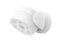 BIGLIGHT Luz Foco LED a Pilas con Sensor de Movimiento, Exterior Impermeable Luz de Seguridad,6 LEDs, 200 Lúmenes Foco Inalámbrico LED para Entradas,Porche,Garaje