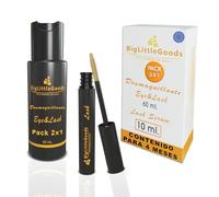 BigLittleGoods - Sérum Crece Pestañas y Cejas XL 10ml con Desmaquillante 60 ml - Fórmula Natural y Exclusiva - Resultados Visibles en 25 Días - Fortalece y Alarga para una Mirada Más Intensa