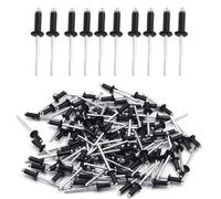 Biglumi 100 Piezas Remaches de Aluminio, Remaches de Aluminio con Cabeza Ancha, 4 x 10 mm, Remaches Ciegos Remaches Pop Caja Remaches Aluminio