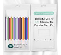 Biglumin 110pcs Recambios de bolígrafo 3D 22 colores 2.5mm para bolígrafo 3Doodler Start 3D de baja temperatura de impresión,Consumibles de baja temperatura PCL
