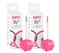 Biglumin 2pcs 85 mm Cámara bicicleta carretera de TPU,700Cx18-32C con boca francesa Tubular ligero,esistente a la oxidación y a la temperatura,robusto y resistente los pinchazos Ultraligero y portátil