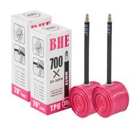 Biglumin 2pcs 85mm 700x23-32C Camara Bicicleta Carretera Cámara de Aire Ligera de Boca Francesa de tubolito Carretera Camaras de Aire 700 - Camara Bici Carretera 700 Camara Bici 700 Ultraligera 35g