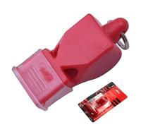 Biglumin Silbato - Silbato para Entrenador o Árbitro Deportivo Profesional, Flauta Silbato, FOX40 Classic con Cordón Resistente, Ideal para Fútbol, Baloncesto, y Deportes al Aire Libre. (Rojo)