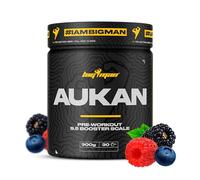 BigMan | Aukan 300g | Pre Workout | Potente Pre Entrenamiento | Entrena y destroza las Pesas | Fuerza Maxima (Grosella Negra)