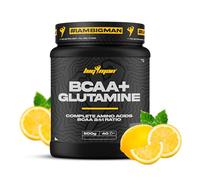 BigMan | Bcca & Glutamina 500gr (Limon) | Aminoacidos Essenciales con Carga de Minerales | Recuperación Muscular | Recuperación Ejercicios Aerobicos | Protege tu Musculo
