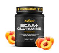 BigMan | Bcca & Glutamina 500gr (Melocoton) | Aminoacidos Essenciales con Carga de Minerales | Recuperación Muscular | Recuperación Ejercicios Aerobicos | Protege tu Musculo