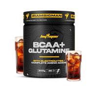 BigMan | Bcca & Glutamina + Electrolyte 300Gr (Cola) | Aminoácidos Essenciales Con Carga de Minerales | Recuperación Muscular | Recuperación Muscular | Ideal Ejercicios Aerobicos o Intensos