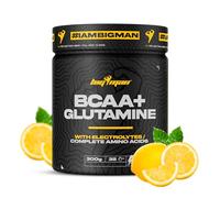 BigMan | Bcca & Glutamina + Electrolyte 300Gr (Limon) | Aminoácidos Essenciales Con Carga de Minerales | Recuperación Muscular | Recuperación Muscular | Ideal Ejercicios Aerobicos o Intensos