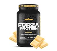 BigMan | Forza Protein 1kg | Proteína 80% | Aislado proteína Soja + Concentrado proteína Whey | Creatina | Alto Contenido en Proteínas y Recuperador (1 Kg, Chocolate Blanco)