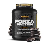 BigMan | Forza Protein 2kg | Proteína 80% | Aislado proteína Soja + Concentrado proteína Whey | Creatina | Alto Contenido en Proteínas y Recuperador (2,1Kg, Gallega Negra)