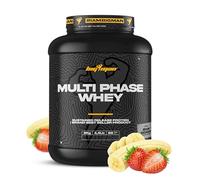 BigMan | Multi-Phase 2,26 Kg (Fresa Platano) | Proteína Secuencial | Proteína de Suero de Leche | Hidrolizado de Proteína | Caseinato Calcico | Péptidos de Glutamina | Gana Masa Muscular