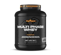 BigMan | Multi-Phase Proteína Secuencial | Proteína de Suero de Leche | Hidrolizado de Proteína | Caseinato Calcico | Péptidos de Glutamina | Gana Masa Muscular | 2 Kg (Fresa)