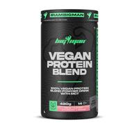 BigMan | Vegan Protein Blend 420 gr | Aislado de Proteína Vegana | Gran Ganancia Muscular | Recuperación Deportiva | Tonificación Muscular (420 gr, Fresa Plátano)