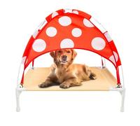 BigMouth Inc. - Cama elevada para Perros (tamaño Grande), diseño de Hongos