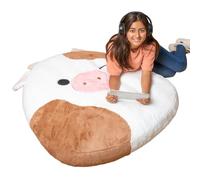 BigMouth X Squishmallows Inflat-A-Pal, tumbona inflable para el suelo, almohada inflable para el suelo o cojín para el suelo, bomba de aire de mano incluida