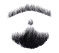 Bigote, Bigote de cabello real para hombres, de cabello real realista para hombre Maquillaje