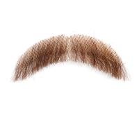Bigote Cabello humano Barba realista 3.15 '' Barba de gorrión Perilla Invisible Cordón de cabello facial para Halloween Divertido disfraz de cosplay Marrón#1