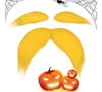 Bigote De Disfraz | Accesorios Falsos para Disfraces De Halloween - Facial Realista para Atuendos De Fiesta - para Cosplayers Fiesta Carnaval Festival Navidad Teatro Obras Escolares Mardi Gras